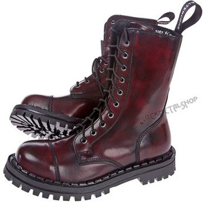 glany ALTERCORE bordo przecierane 10-dziurkowe (351 BORDO/MAROON/BURGUNDY RUB-OFF)