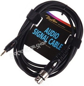 przewód audio BOSTON: XLR żeński -  mały JACK STEREO (3,5mm) / 3m