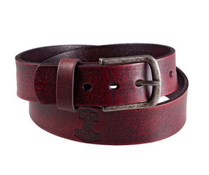 pasek THOR RED, skórzany