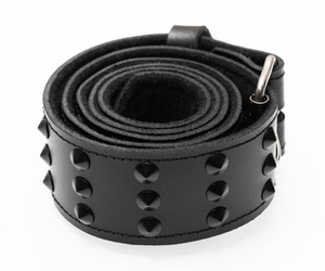 pasek CONE STUD 3-RZĘDOWY , skóra naturalna