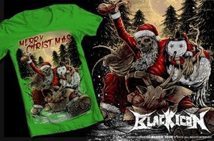 koszulka BLACK ICON - MERRY CHRISTMAS (MICON042) green