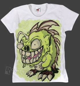 bluzka damska BLACK ICON - MONSTGREEN (DICON085 WHITE)