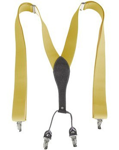 szelki damskie żółte, 35 mm