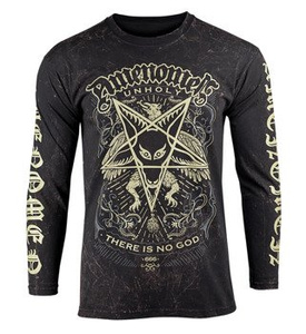longsleeve AMENOMEN - UNHOLY (OMEN149LO ALLPRINT BROWN)