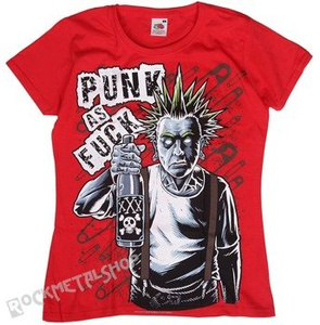 bluzka damska BLACK ICON - OLD PUNK (DICON027 RED)