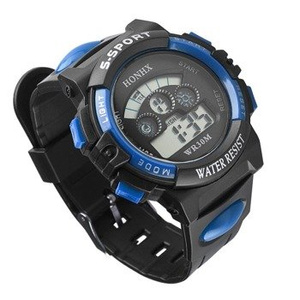 zegarek SPORT BLUE LED, silikonowy