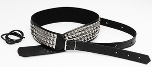 pas do gitary SKÓRZANY ćwieki PIRAMID SILVER