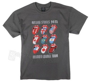 koszulka ROLLING STONES -  VOODOO LOUNGE TONGUES szara