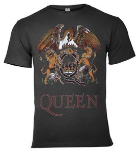 koszulka QUEEN - ROYAL CREST ciemnoszara