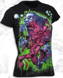 bluzka damska BLACK ICON - PIRANHA ATTACK (DICON057 BLACK)