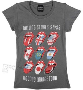 bluzka damska ROLLING STONES - VOODOO LOUNGE TONGUES szara