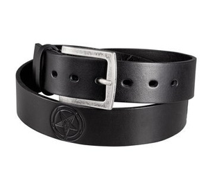 pasek PENTAGRAM BLACK, skórzany