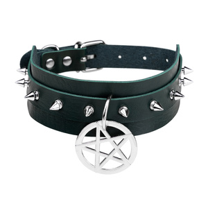 obroża PENTAGRAM (green)