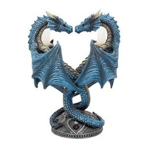 świecznik DRAGON HEART BLUE