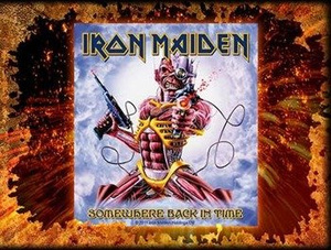 naklejka IRON MAIDEN - SOMEWHERE BACK IN TIME