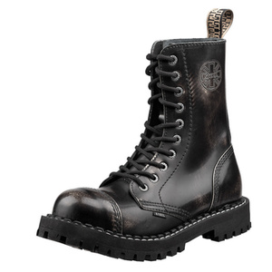 glany STEEL - ECRU / BLACK (10-dziurkowe)