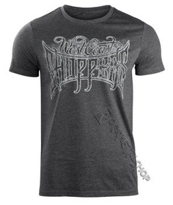 koszulka WEST COAST CHOPPERS - CUSTOM LOGO, melange black