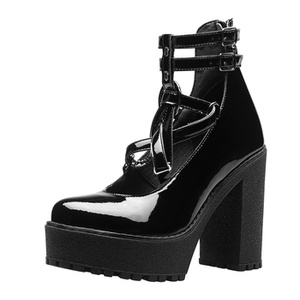 buty damskie ALTERCORE czarne (TOPAZ VEGAN BLACK PATENT)