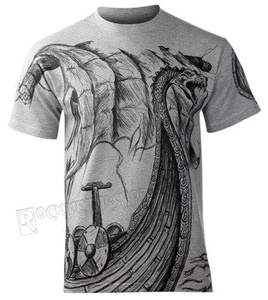 koszulka VIKING - DRAKKAR szary melanż