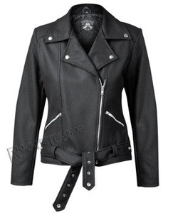 kurtka ramoneska AMENOMEN - BLACK WOOL, damska