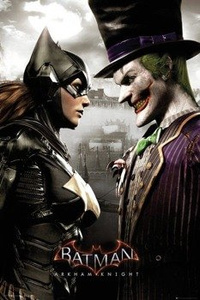 plakat BATMAN: ARKHAM KNIGHT - BATGIRL AND JOKER