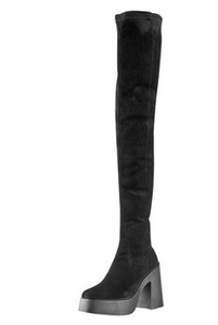 kozaki damskie ALTERCORE czarne  na obcasie (DAPHNE FAUX SUEDE BLACK)