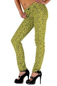 spodnie damskie LIVING DEAD SOULS yellow