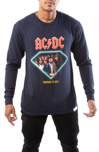 longsleeve AC/DC - HIGHWAY TO HELL NAVY