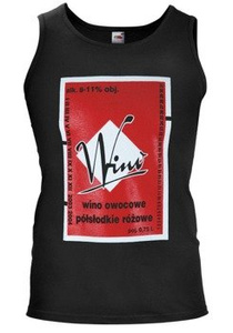 koszulka na ramiączkach WINO OWOCOWE PÓŁSŁODKIE RÓŻOWE