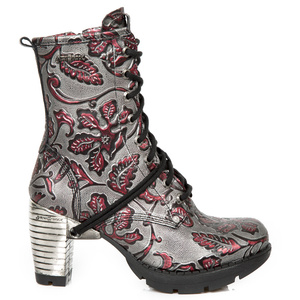 buty damskie NEW ROCK VINTAGE FLOWER WINE, TRAIL NEGRO TACON ACERO [M.TR001-S6]