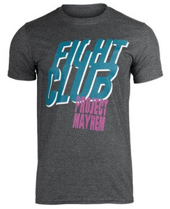 koszulka FIGHT CLUB - PROJECT MAYHEM szary melanż