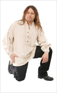 koszula GOTYCKA kremowa, lniana