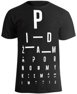 koszulka PIDŻAMA PORNO - MY NIE MÓWIMY NIC black