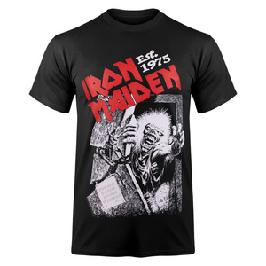 koszulka IRON MAIDEN - EST. 1975 NO PRAYER GRAVE RED LOGO