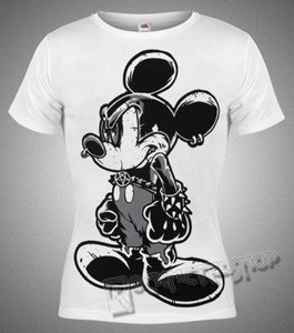 bluzka damska BLACK ICON - MOUSE (DICON141 WHITE)