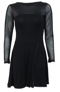 sukienka SPIRAL BLACK