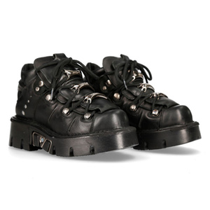 buty NEW ROCK ITALI NEGRO, NOMADA NEGRO, REACTOR NEGRO PU LATERAL [M-106-C119]