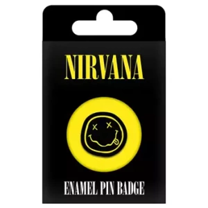 przypinka pin NIRVANA -SMILEY enamel