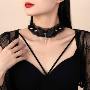 naszyjnik/choker CROSS (black)