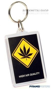 brelok do kluczy WARNING SIGN - HIGH AIR QUALITY [7022)