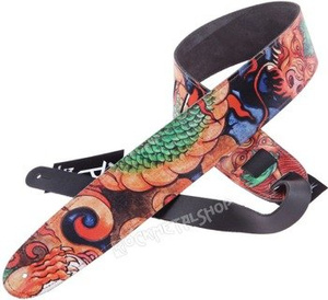 pas do gitary TATTOO JOHNNY - CHINESE DRAGON skórzany, 63mm