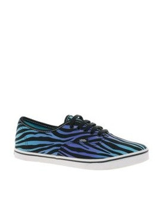trampki damskie VANS  - AUTHENTIC LO PRO ZEBRA FADE BLACK/SCUBA BLUE
