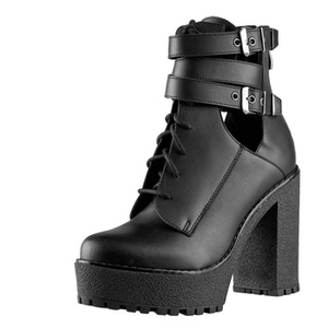 botki damskie ALTERCORE czarne (HARPER VEGAN BLACK)