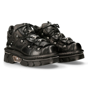 buty NEW ROCK ITALI NEGRO, NOMADA NEGRO, TECHNO NEGRO ACERO [M-106-S113]
