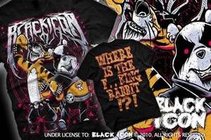 koszulka BLACK ICON - BLACK METAL MASCOT (MICON041 BLACK)