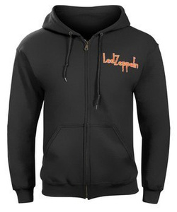 bluza LED ZEPPELIN - ORANGE CIRCLE rozpinana, z kapturem