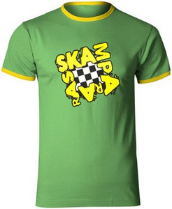 koszulka SKAMPARARAS - LOGO (zielono-żółta)