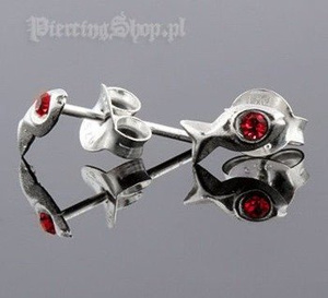 kolczyki do uszu RYBKA CZER