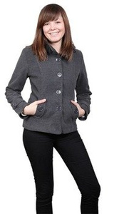 kurtka damska z kapturem (GREY)