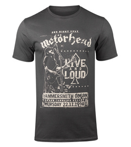 koszulka MOTORHEAD - LIVE AND LOUD szara